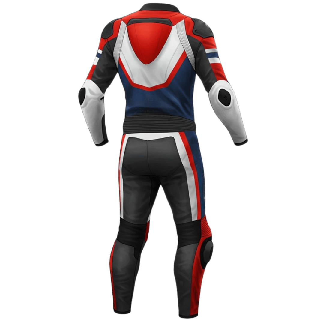 CE-certified cowhide motorcycle suit with protective armor