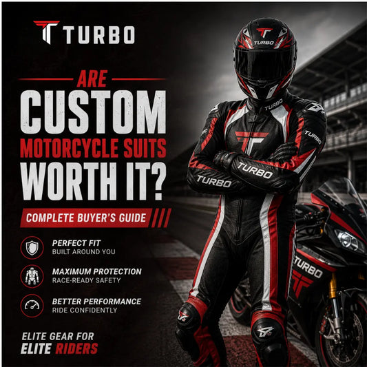 Custom motorcycle suits are worth it for riders who want better comfort, safety fit, mobility, and protection. Tailored race suits improve rider performance and long-term durability.