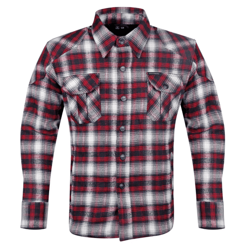Motorcycle Flannel Shirt with CE Armor