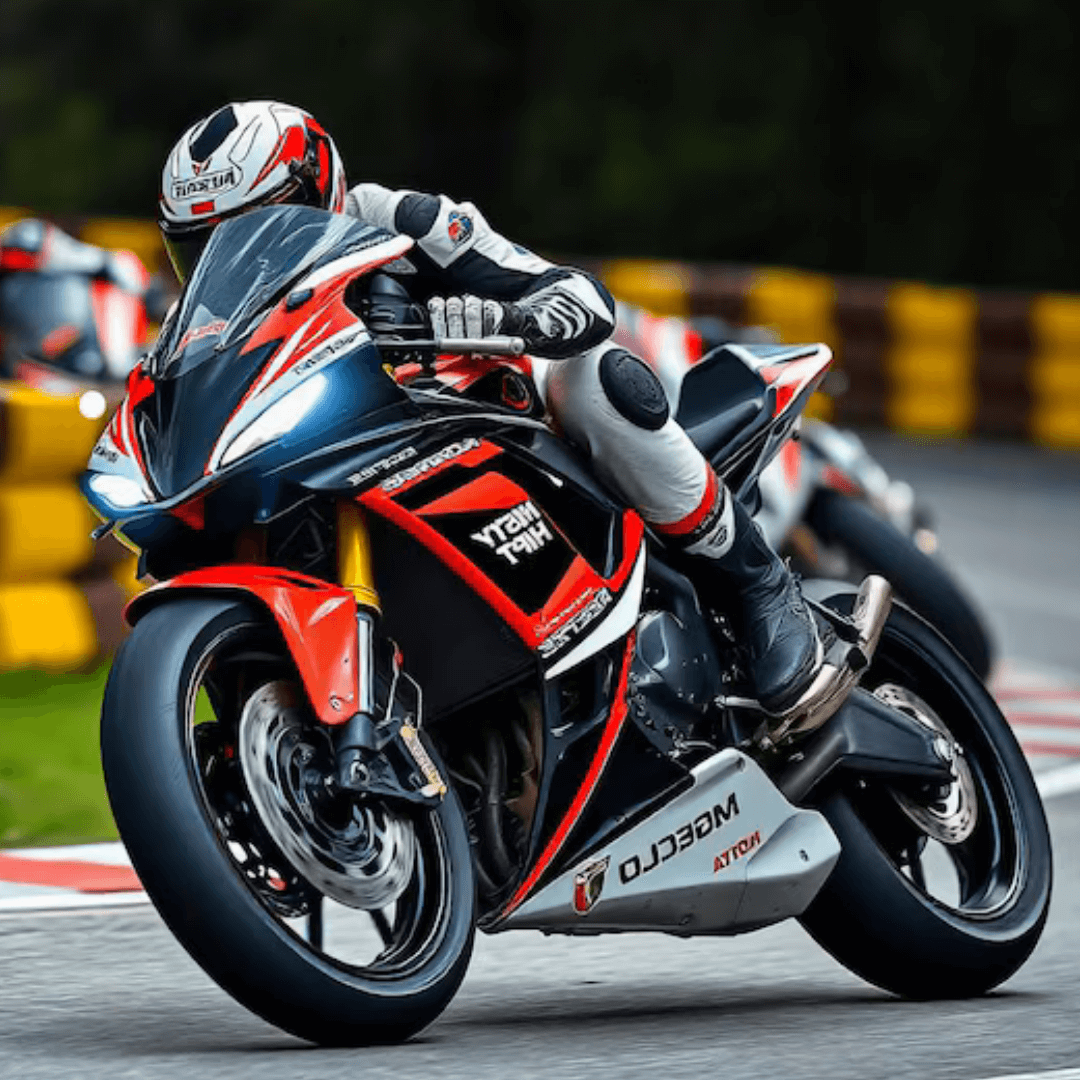 Turbo Motorcycle Leather Suit wear biker