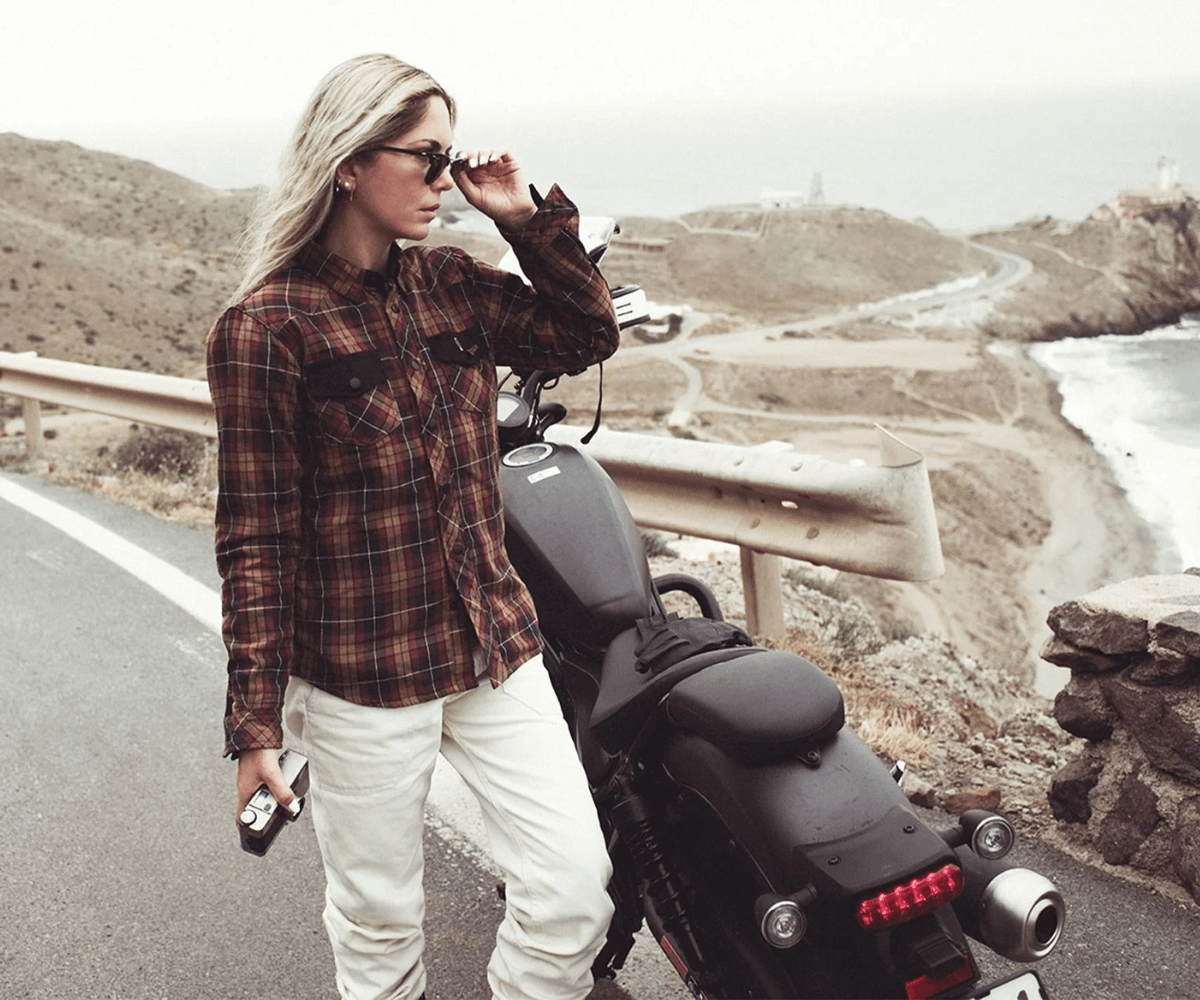armored motorcycle shirt wear female