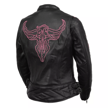Ladies leather wardrobe staple