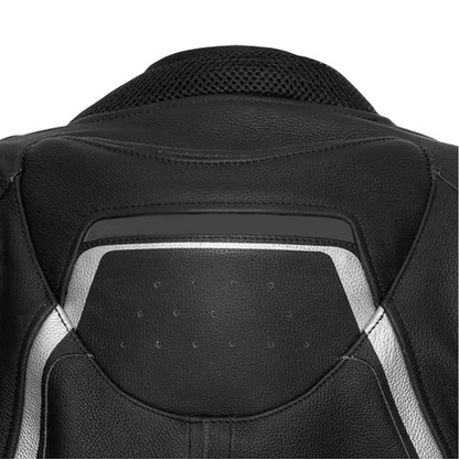 Mens leather jacket elegant look