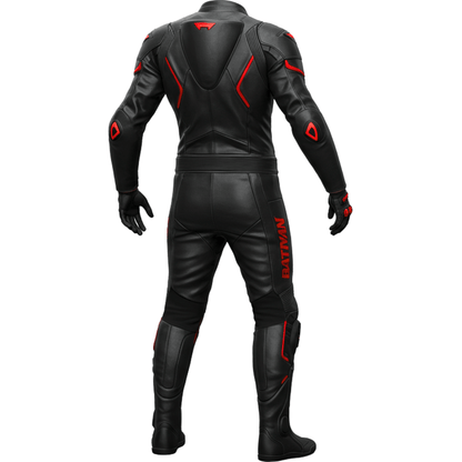 armored Batman motorcycle leather suit inspired by the Dark Knight