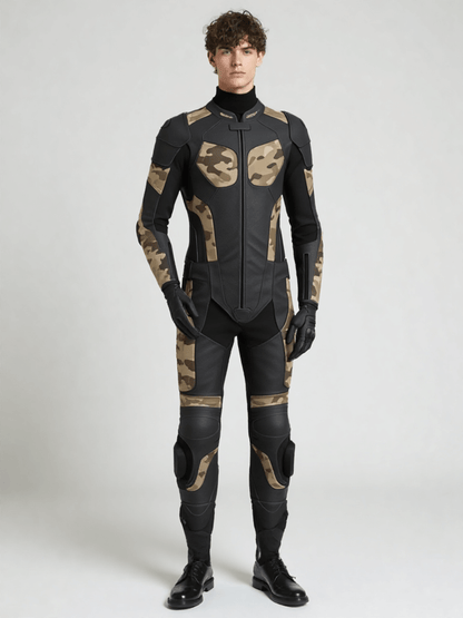 camo motorbike suit