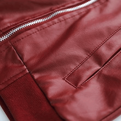 Inner view leather jacket