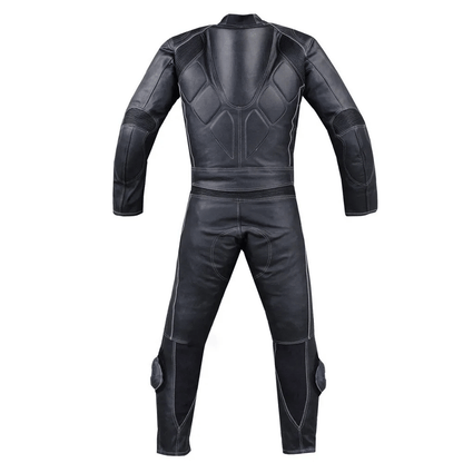 Leather suit worn by professional rider