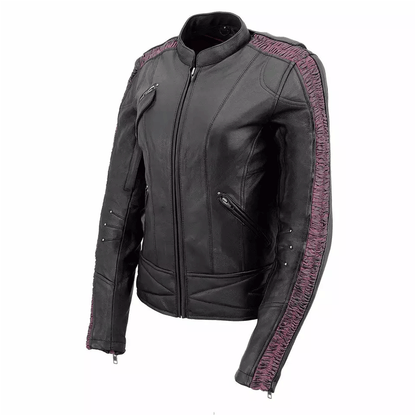 Women leather jacket comfortable wear