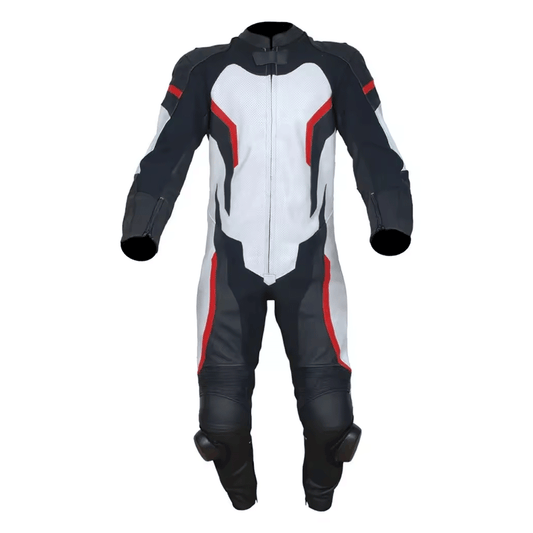 Motorcycle leather suit modern riding gear