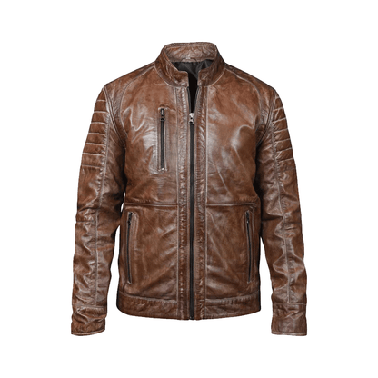 Men leather jacket outerwear