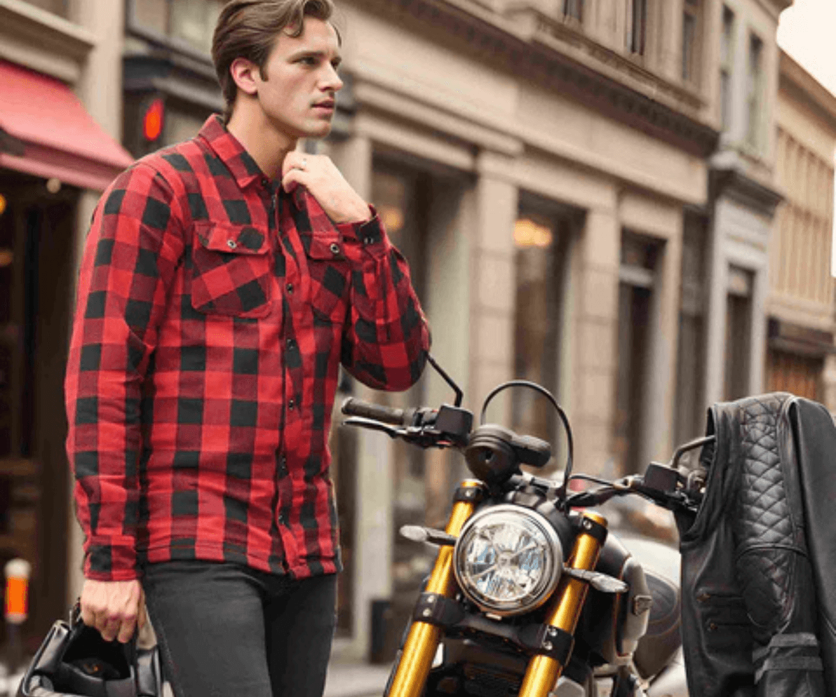armored motorcycle shirt wear male