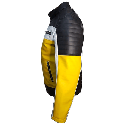 Men leather street style jacket