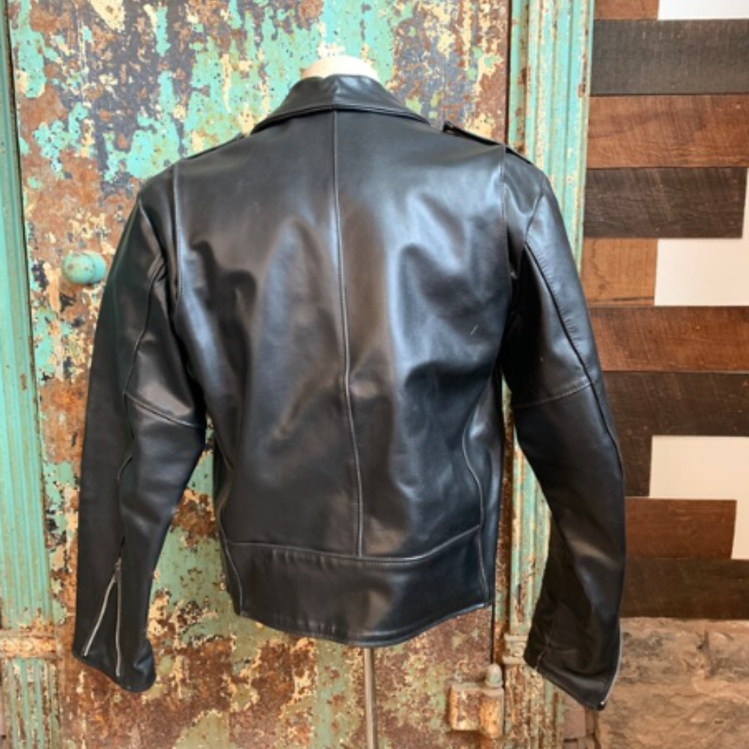 Leather jacket made for motorcycle journeys