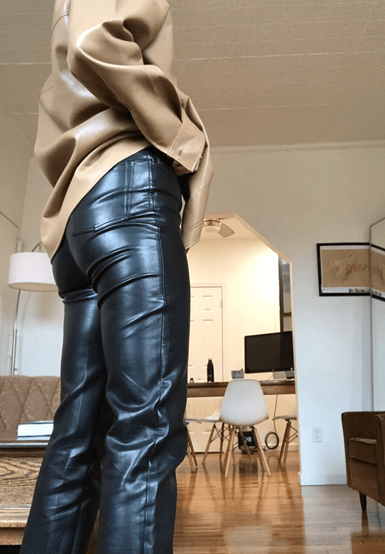 Turbo leather pants for bikers