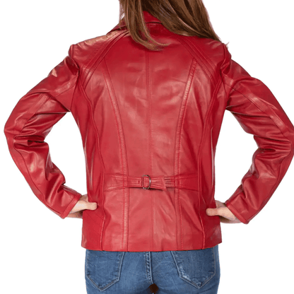 Ladies leather jacket premium wear